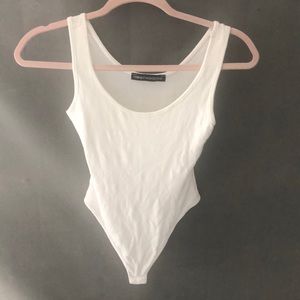 naked wardrobe white ribbed bodysuit